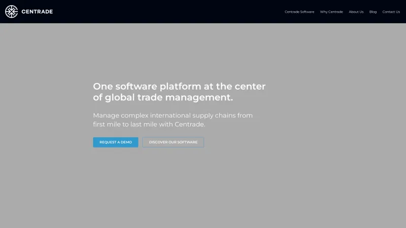 Homepage of Centrade