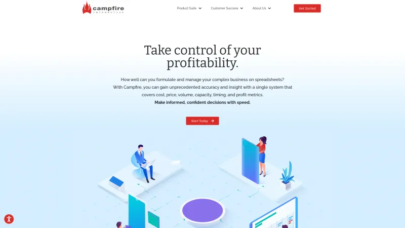 Homepage of Campfire