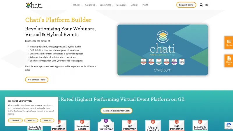 Homepage of Chati