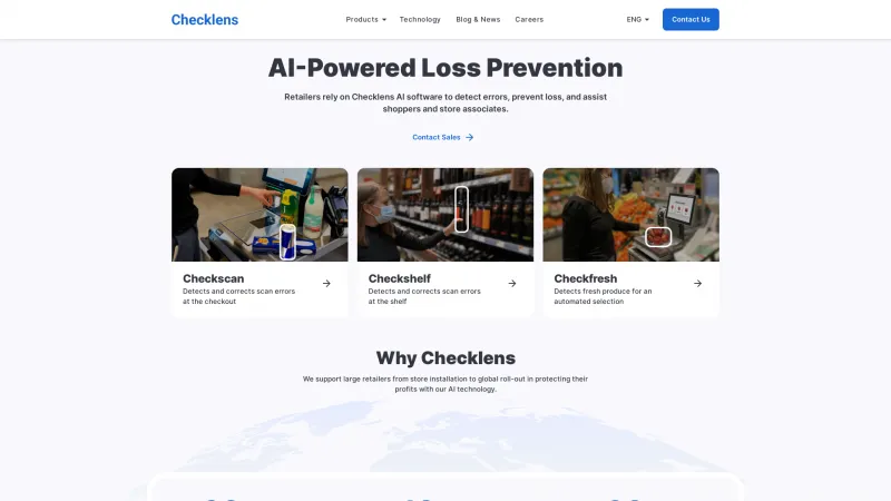 Homepage of Checklens