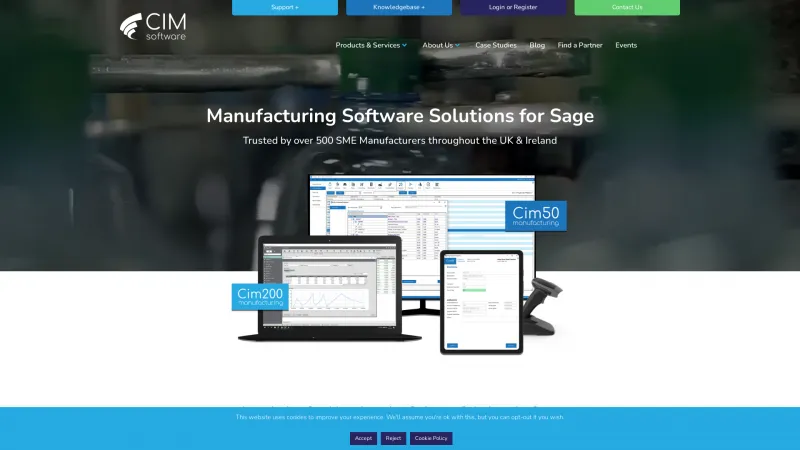 Homepage of Cim50 Manufacturing