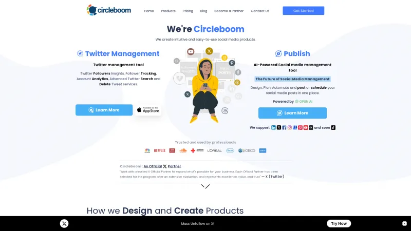 Homepage of Circleboom