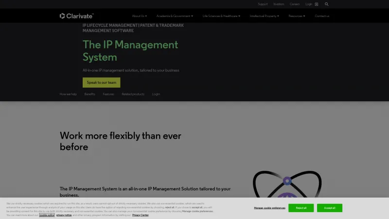 Homepage of IP ONE