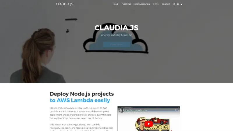 Homepage of Claudia