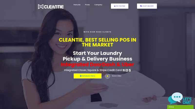 Homepage of Cleantie