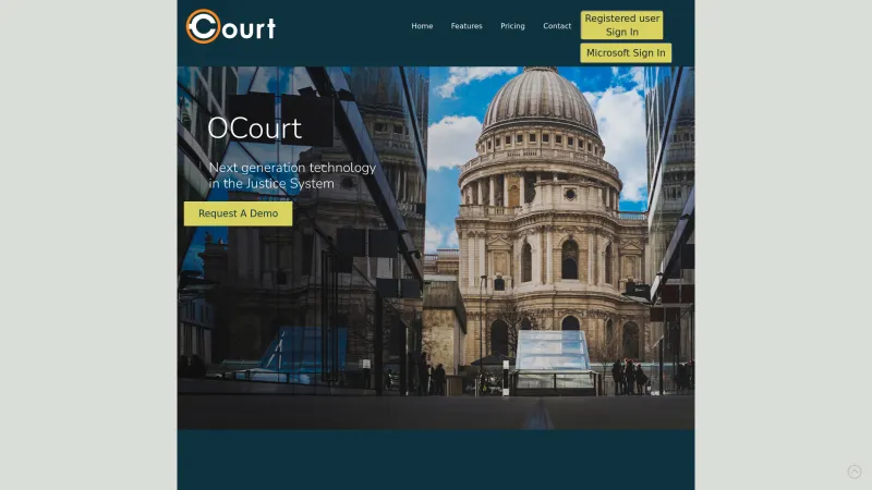 Homepage of Ocourts