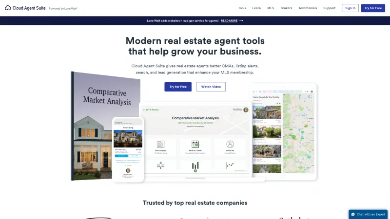 Homepage of Cloud Agent Suite