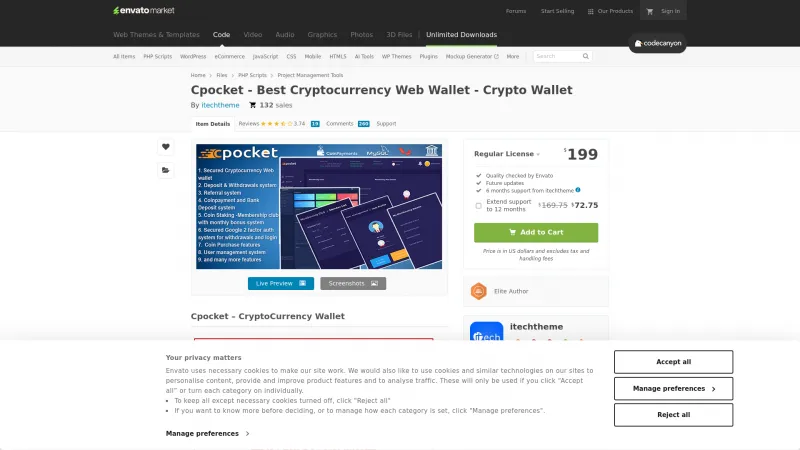 Homepage of CPocket