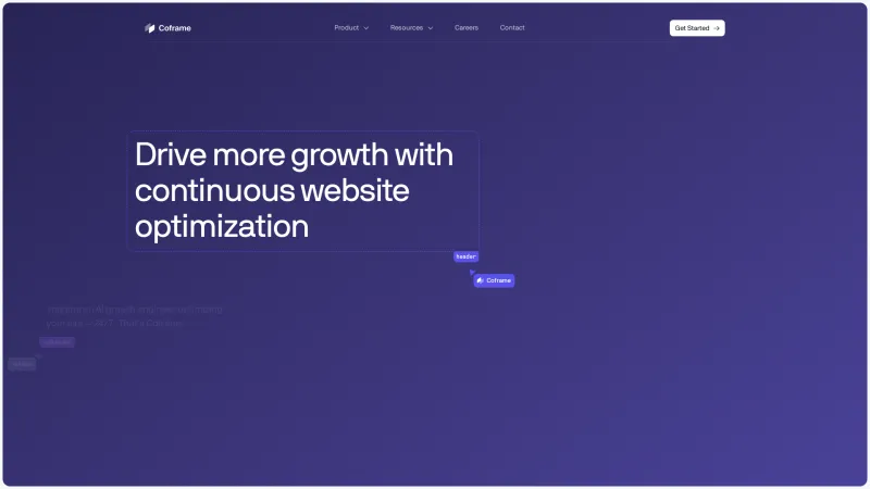 Homepage of Coframe