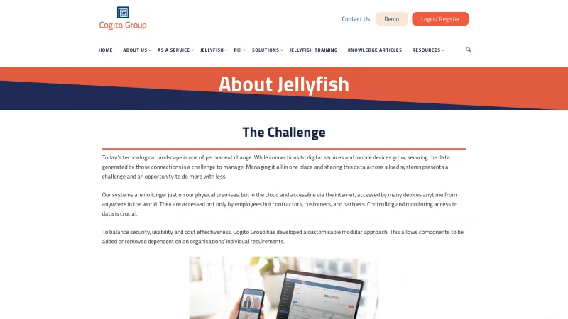 Homepage of Jellyfish