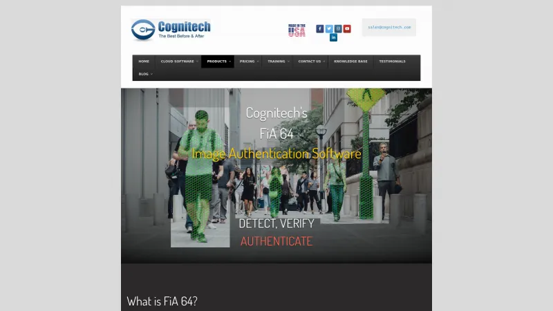 Homepage of Cognitech FiA 64