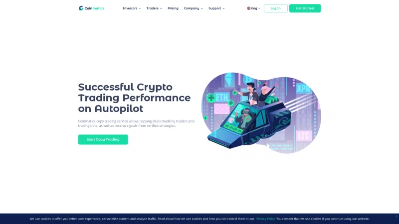 Homepage of Coinmatics