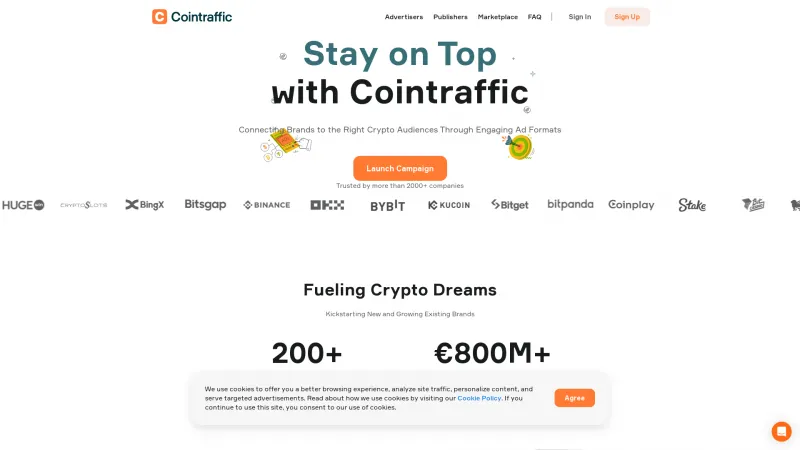 Homepage of Cointraffic