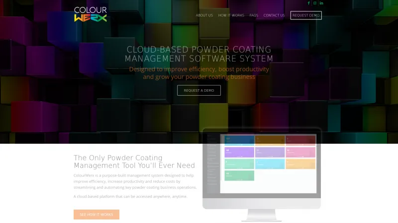 Homepage of Colour Werx