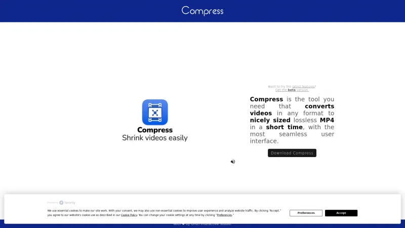 Homepage of Compress
