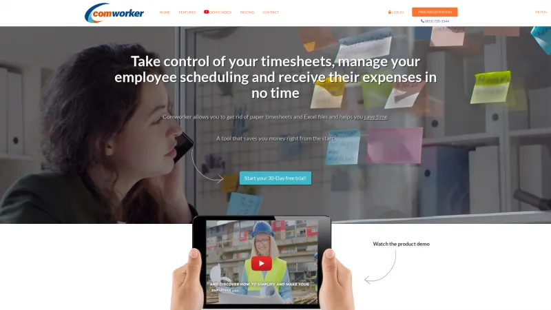 Homepage of Comworker