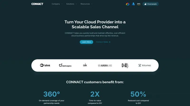 Homepage of Connact