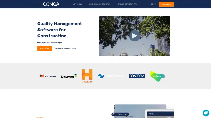 Homepage of CONQA