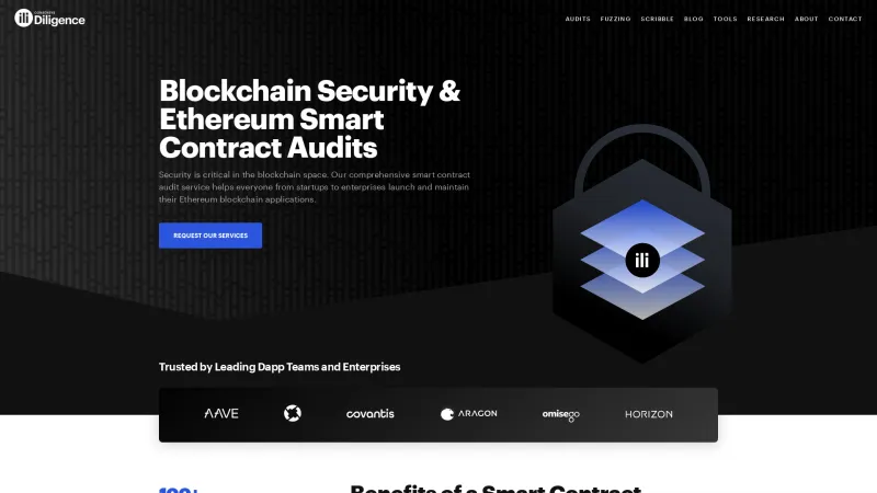 Homepage of Consensys Diligence