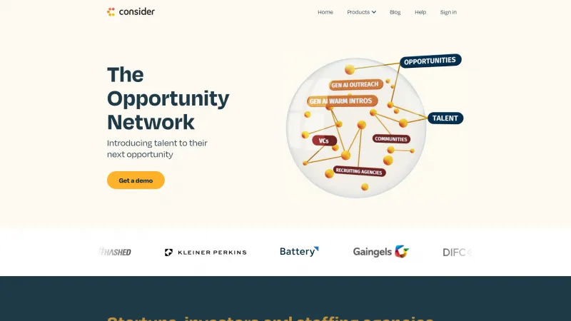 Homepage of Consider