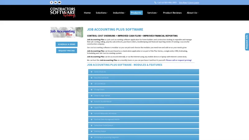 Homepage of Job Accounting Plus