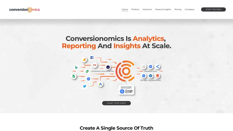 Homepage of Conversionomics