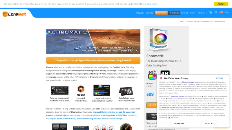 Homepage of Chromatic