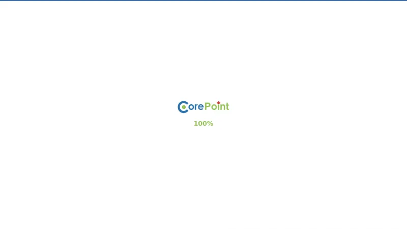 Homepage of CorePoint Solutions