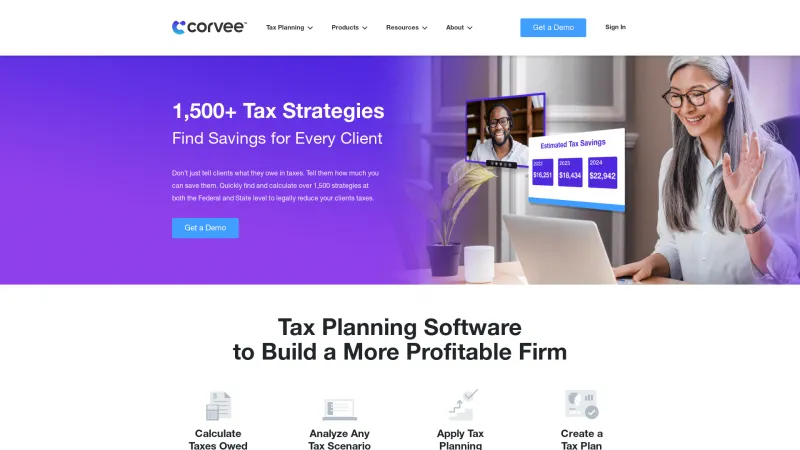 Homepage of Corvee Tax Planning