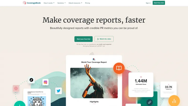 Homepage of CoverageBook