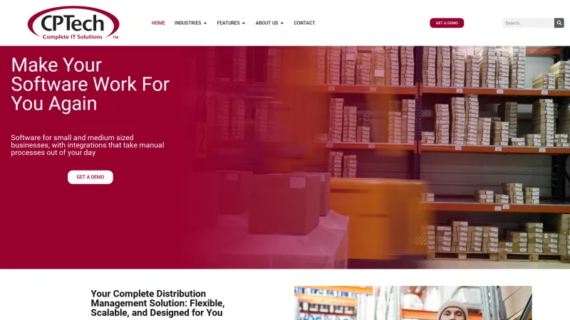 Homepage of DistributionPlus