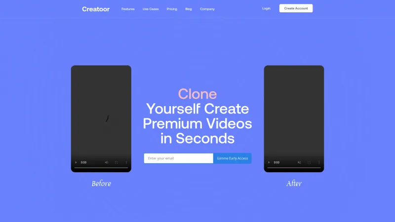 Homepage of Creatoor