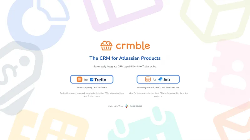 Homepage of Crmble