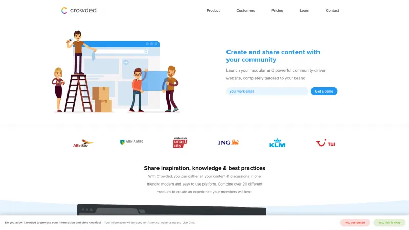 Homepage of Crowded