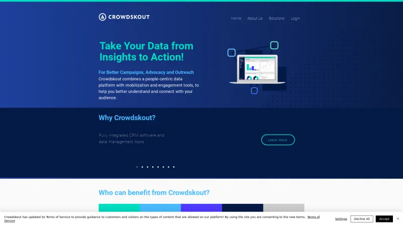 Homepage of Crowdskout