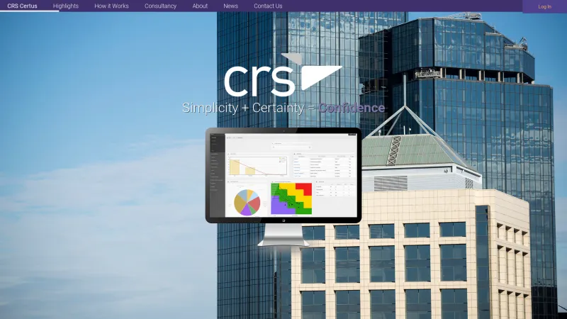 Homepage of CRS Certus