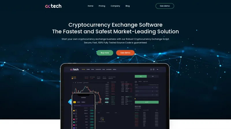 Homepage of CCTech Exchange