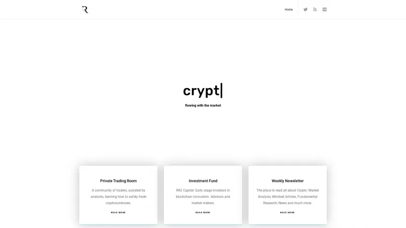 Homepage of Crypto Rand