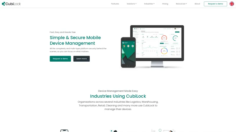 Homepage of CubiLock