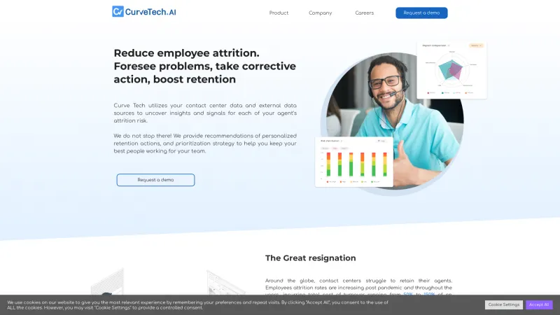 Homepage of Curve