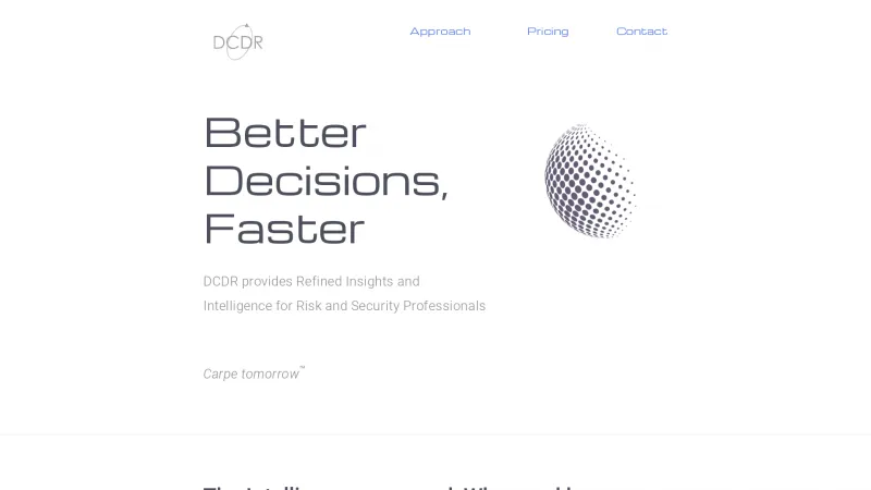 Homepage of DCDR