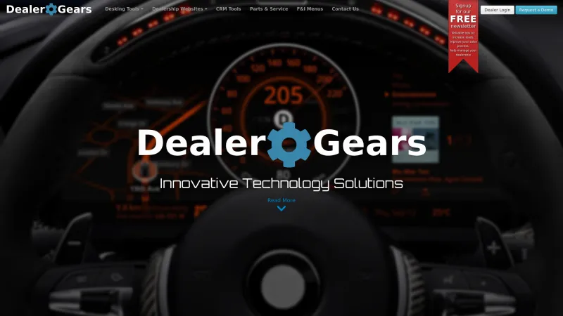 Homepage of Dealer Gears