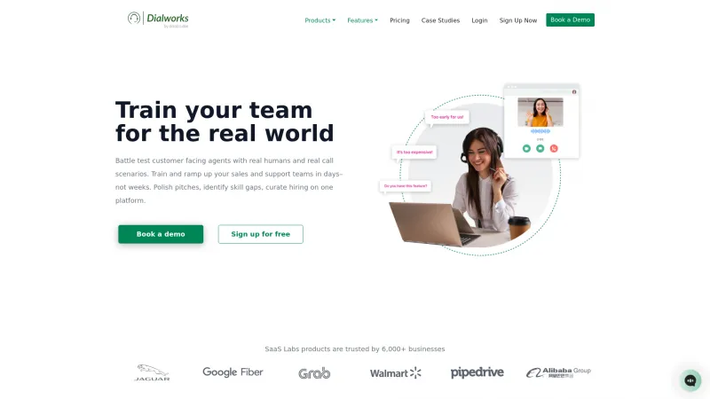 Homepage of Dialworks