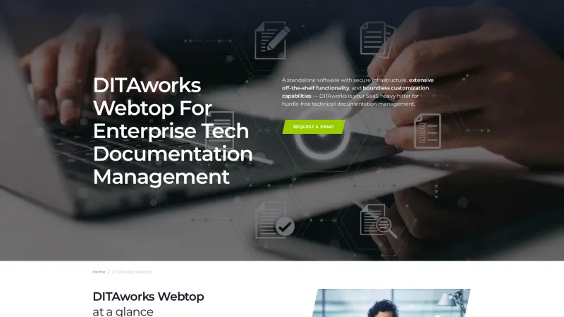 Homepage of DITAworks