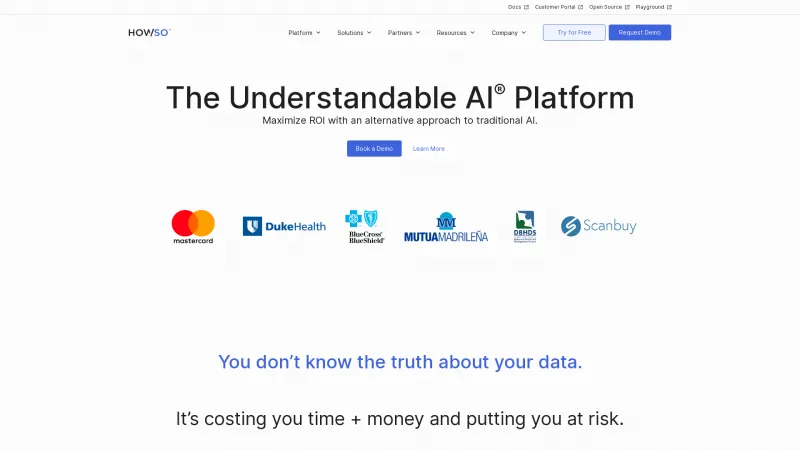 Homepage of Diveplane AI