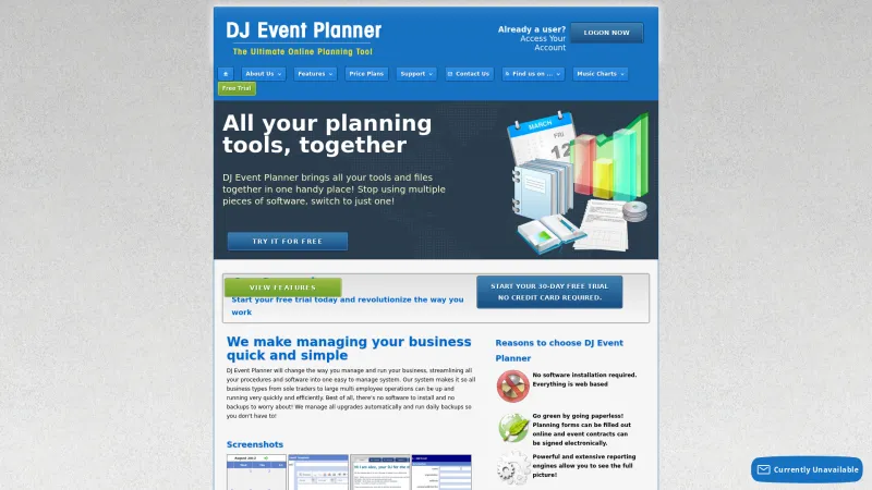 Homepage of DJEP