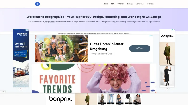 Homepage of DooGraphics