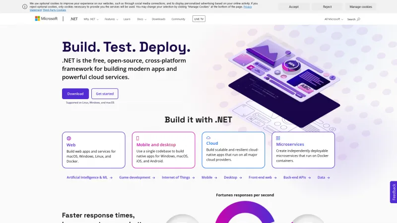 Homepage of .NET