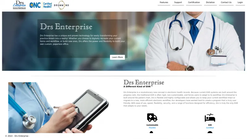 Homepage of Drs Enterprise