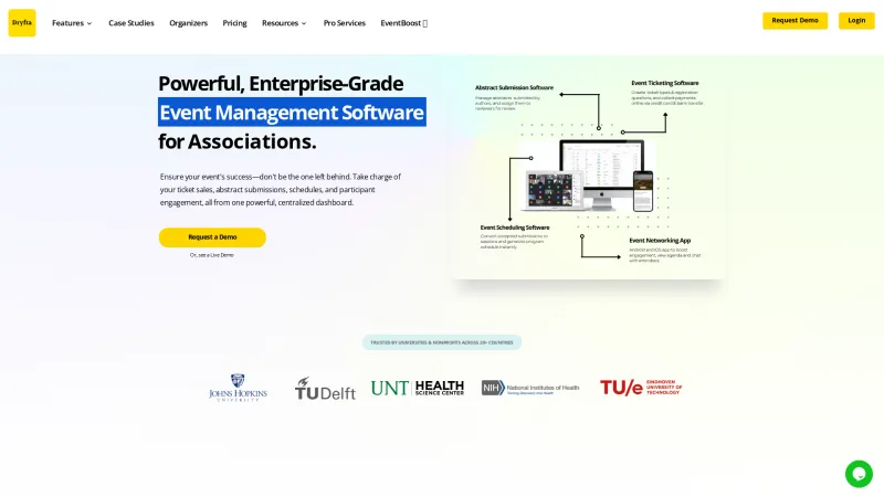 Homepage of Dryfta